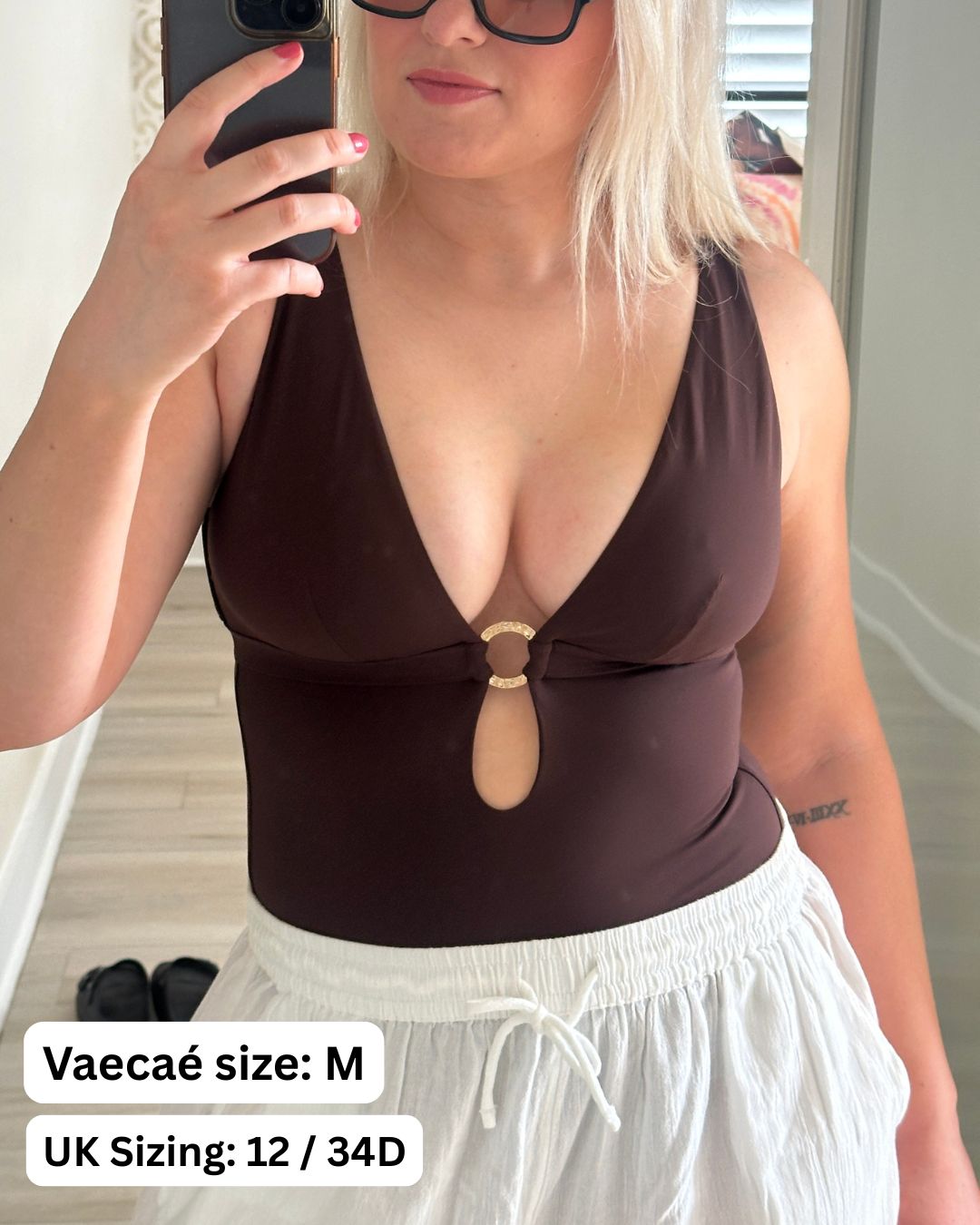 Plunge Swimsuit - Espresso