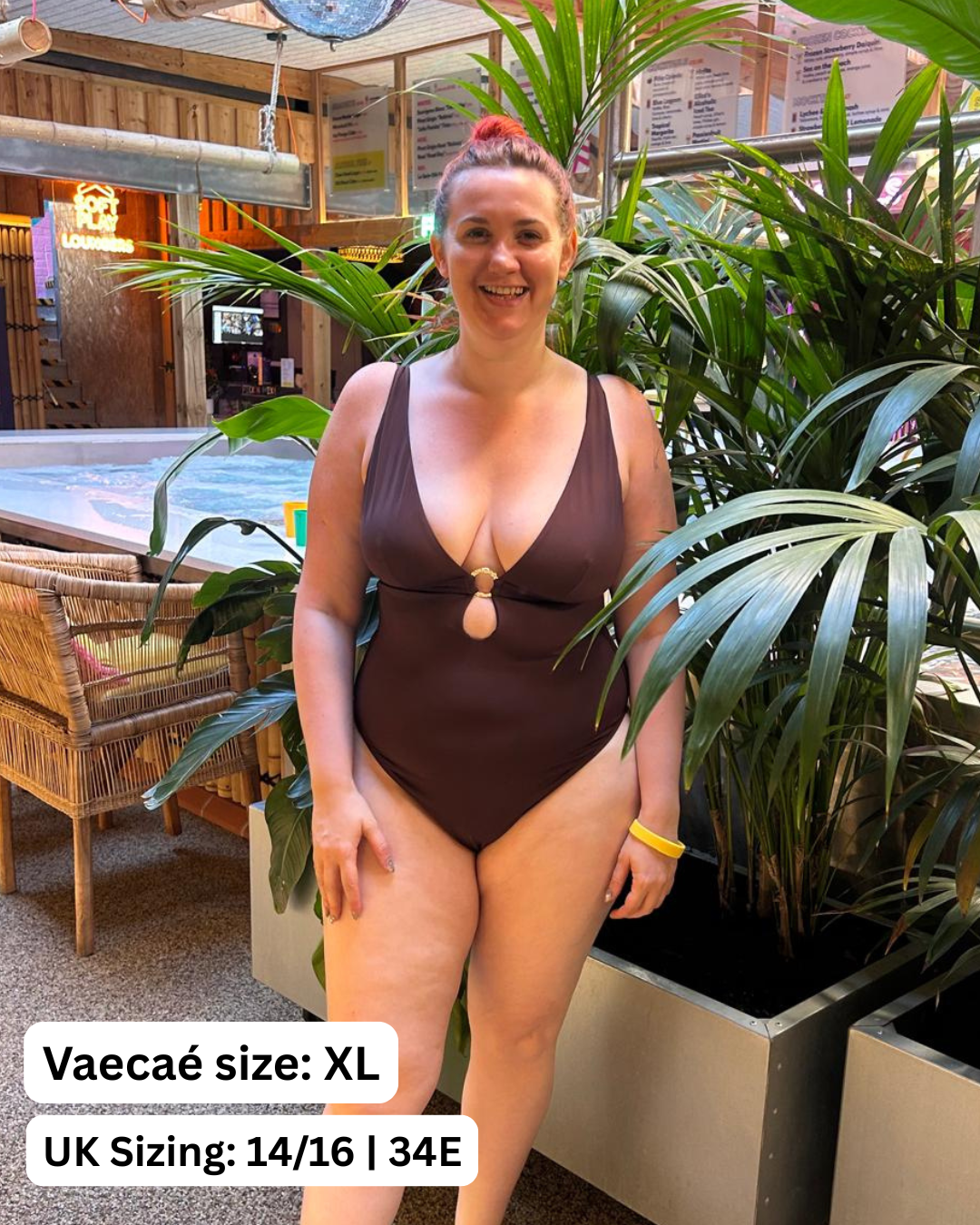 Plunge Swimsuit - Espresso